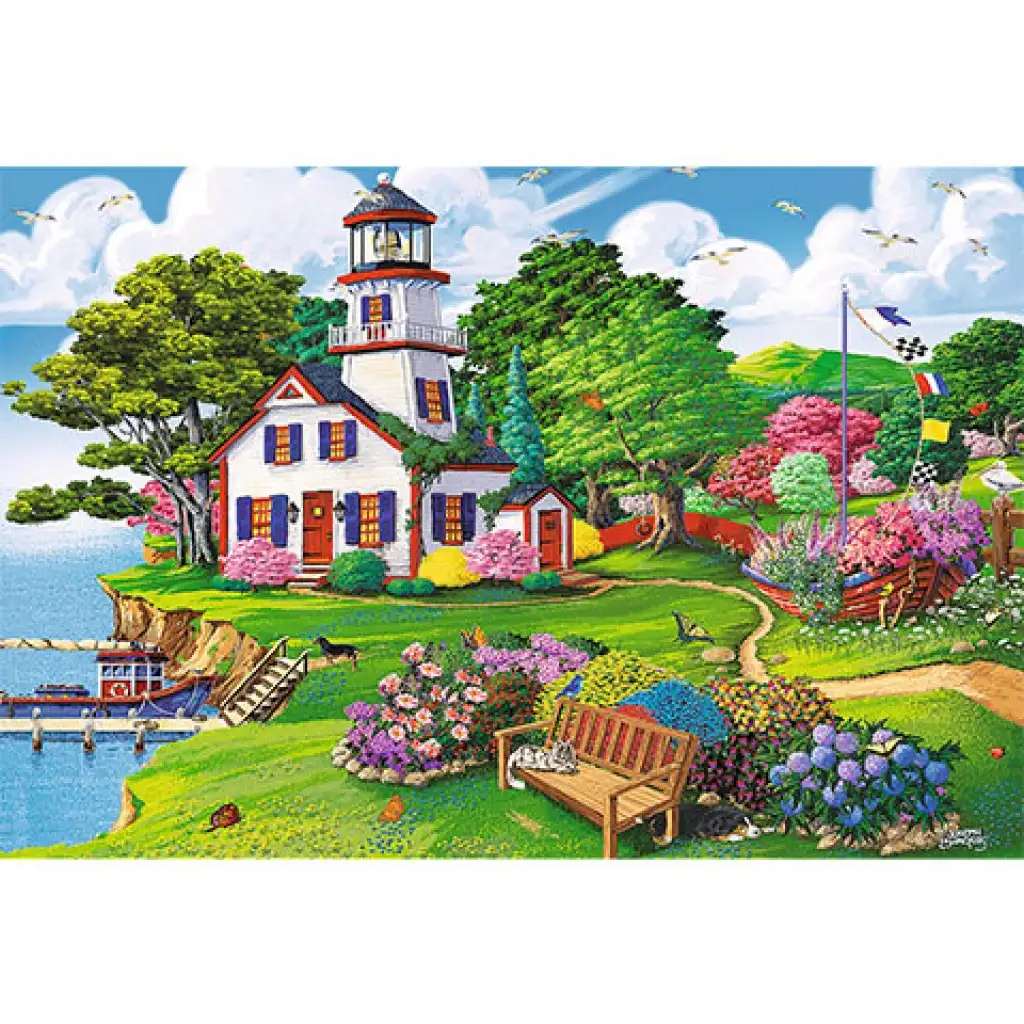 Wood Craft: Nyári kikötő fa puzzle 500+1db-os - Trefl kép 2