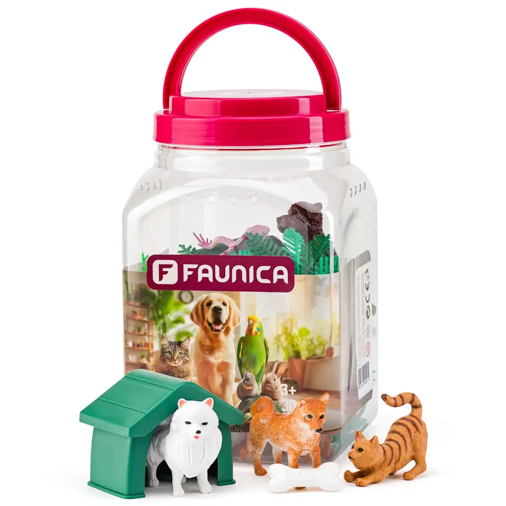 Faunica: Hračkárska súprava domácich zvierat v vedre - Woodyland