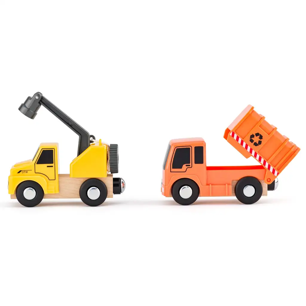 Pracovné stroje, sada 8 vozidiel s figúrkou - Woodyland kép 2