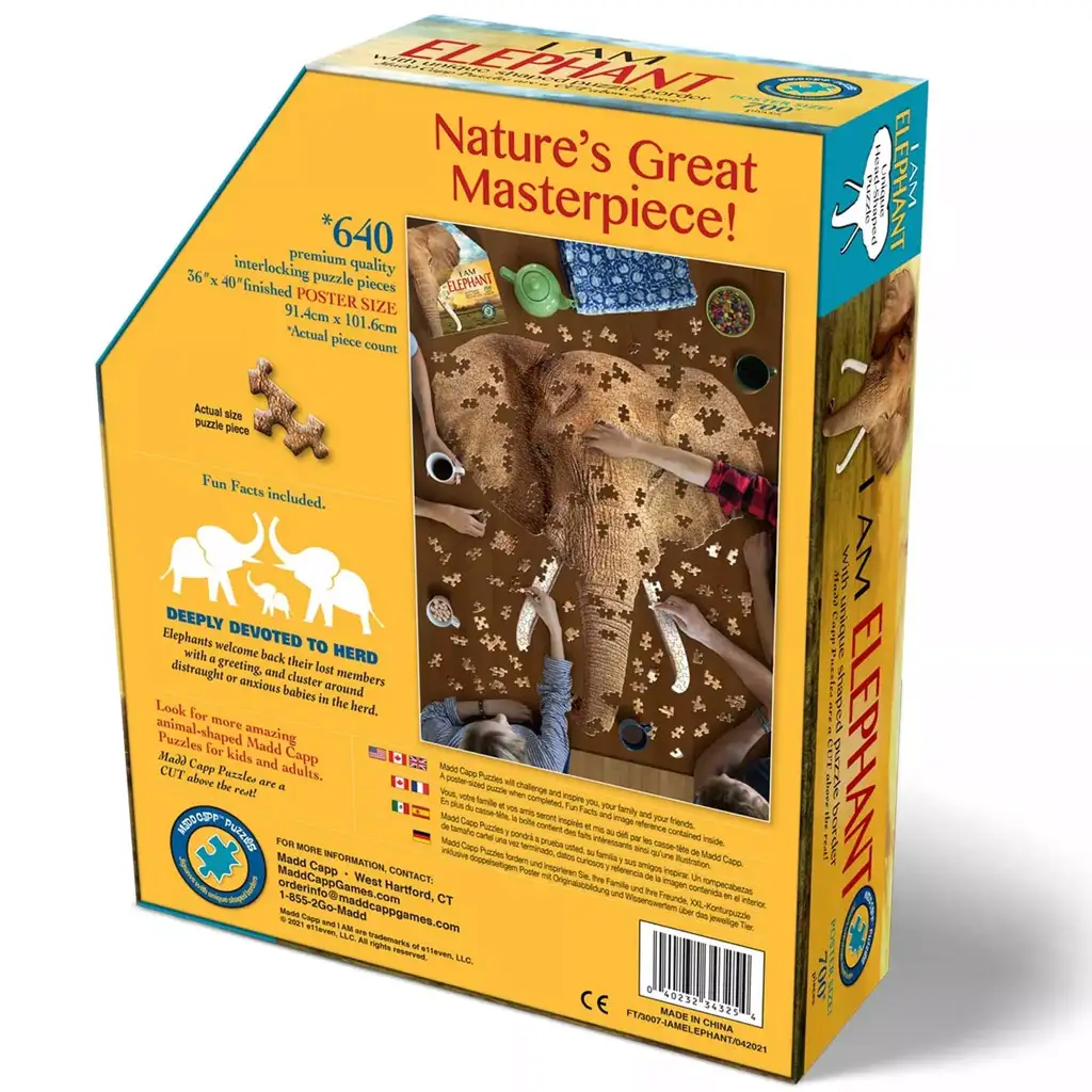 WOW obrovské puzzle so slonom, 700 dielikov kép 4