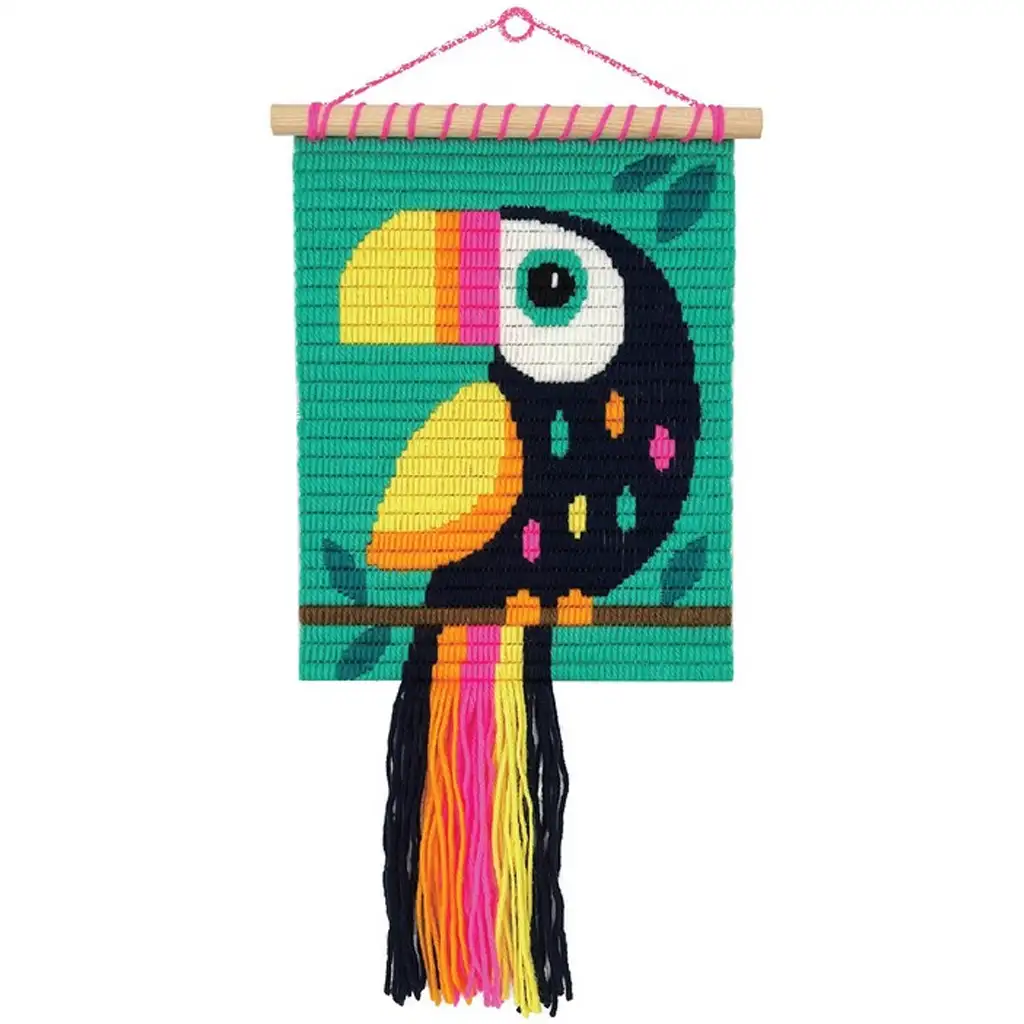 WowBox: Kreatív súprava na výrobu makramé nástenného dekoru s motívom tukan. kép 2