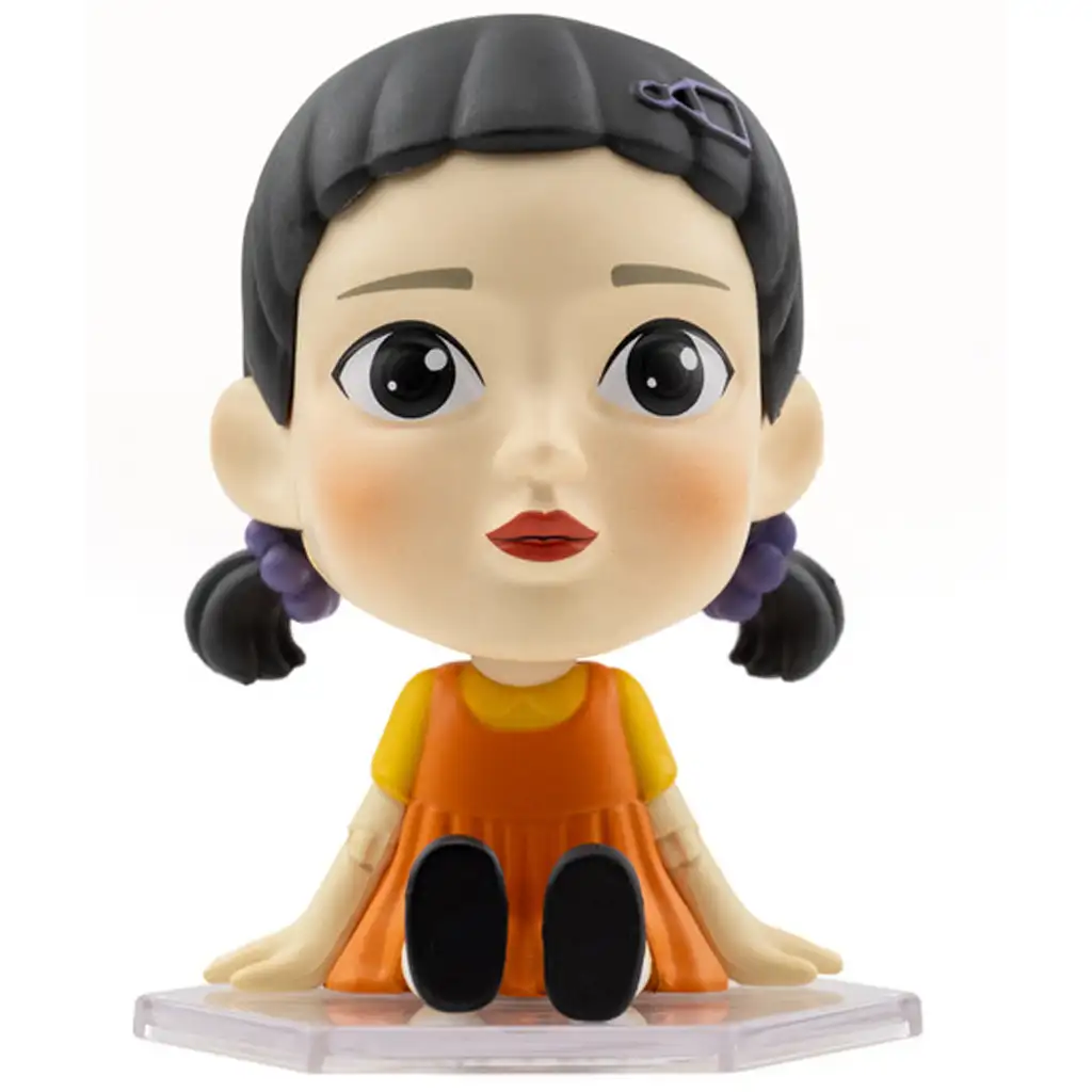 Squid Game Bobble Hero Young-Hee figúrka 7 cm kép 2