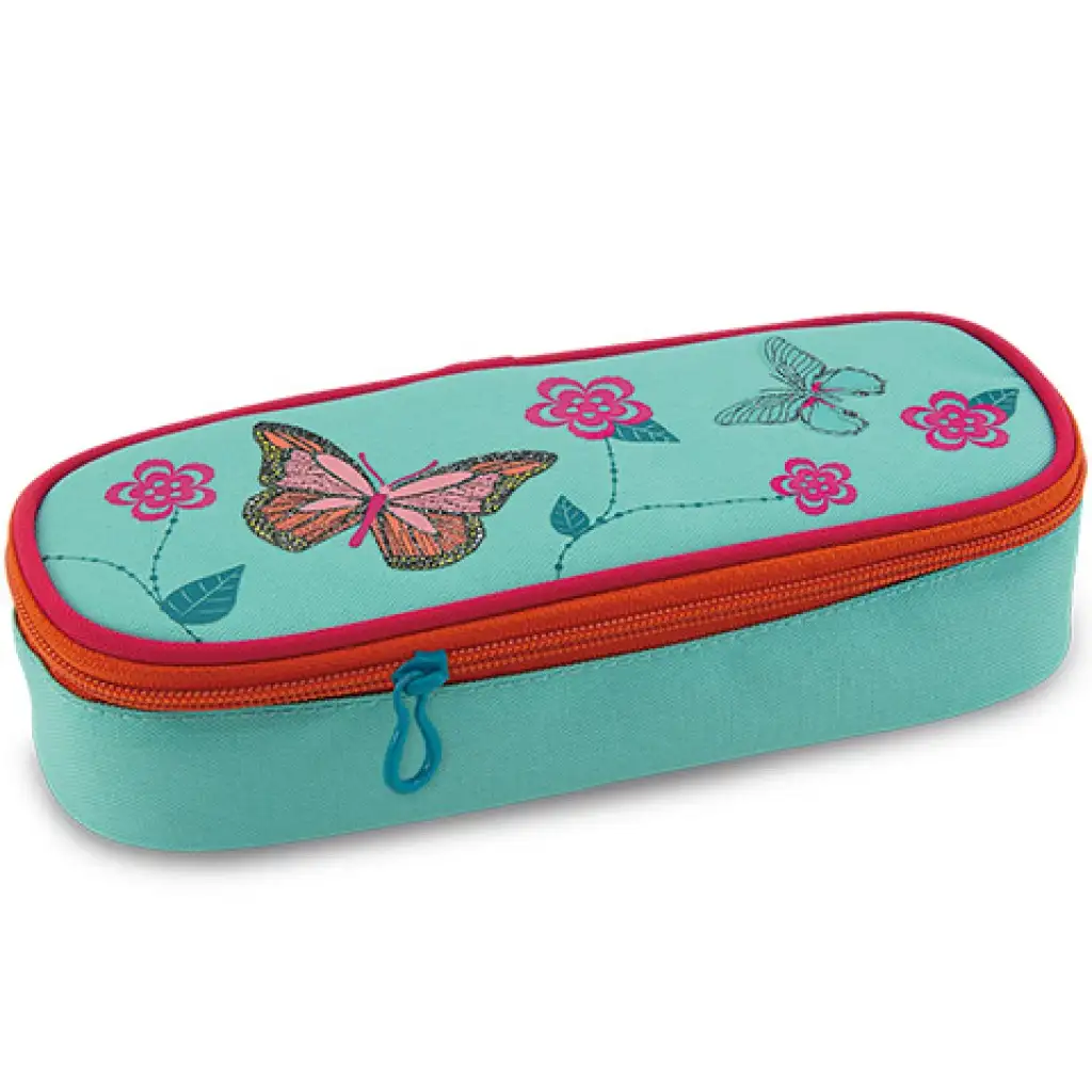 Zaoblený peračník so vzorom motýľov 23x5x9cm