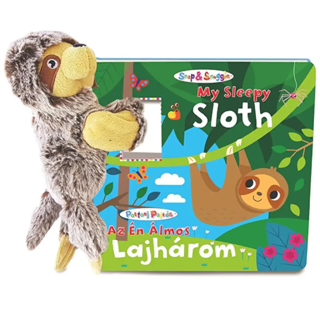Zaskoč priateľ Plyšový kamarát s obrázkovou knižkou - Môj ospalý leňoch (maď.jaz.)