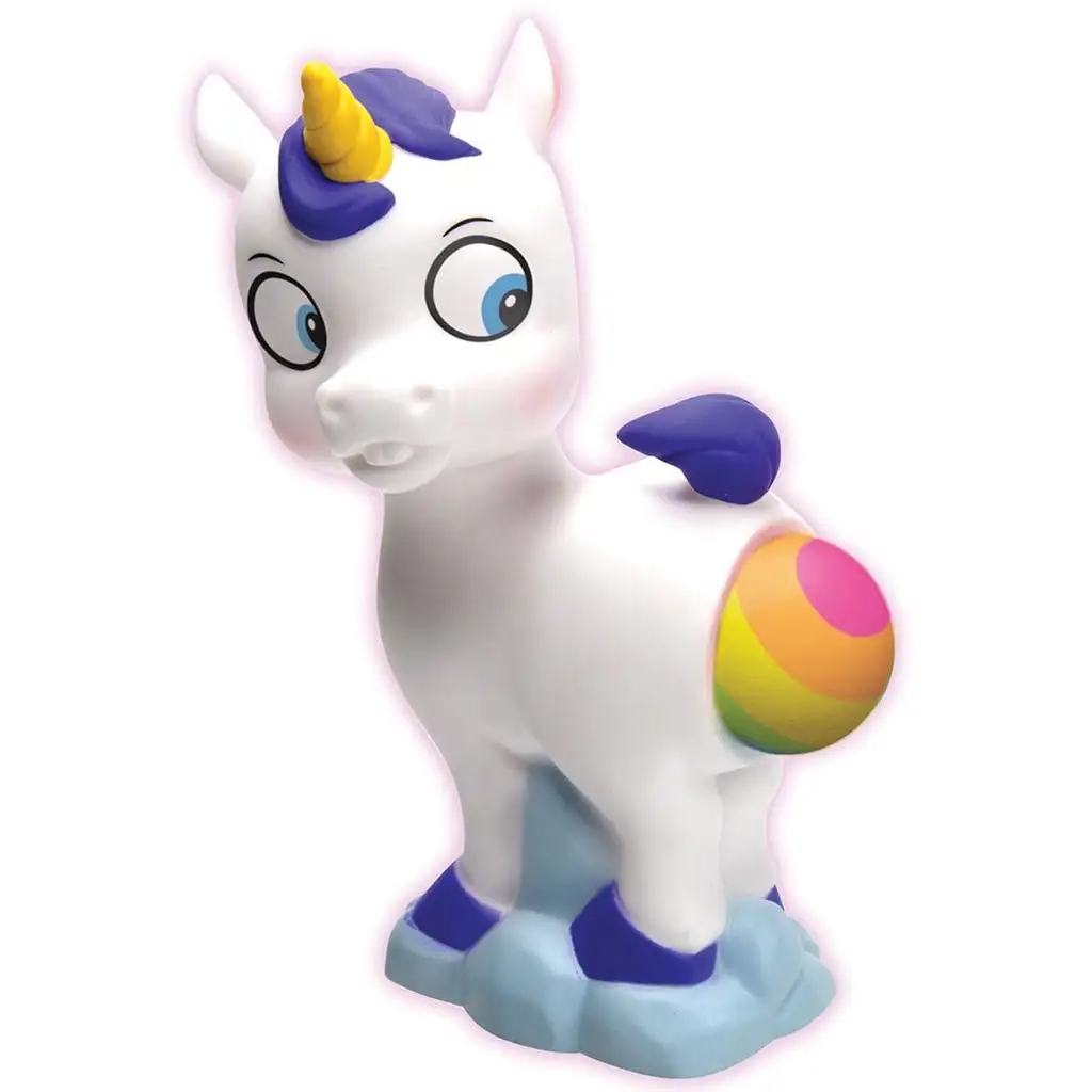 Zing: Popper biely jednorožec s vystreľovacími loptičkami kép 3