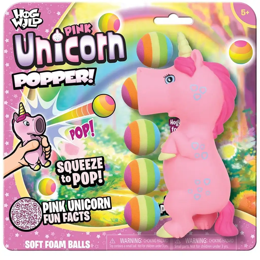 Zing: Popper ružový jednorožec s vystreľovacími loptičkami kép 2