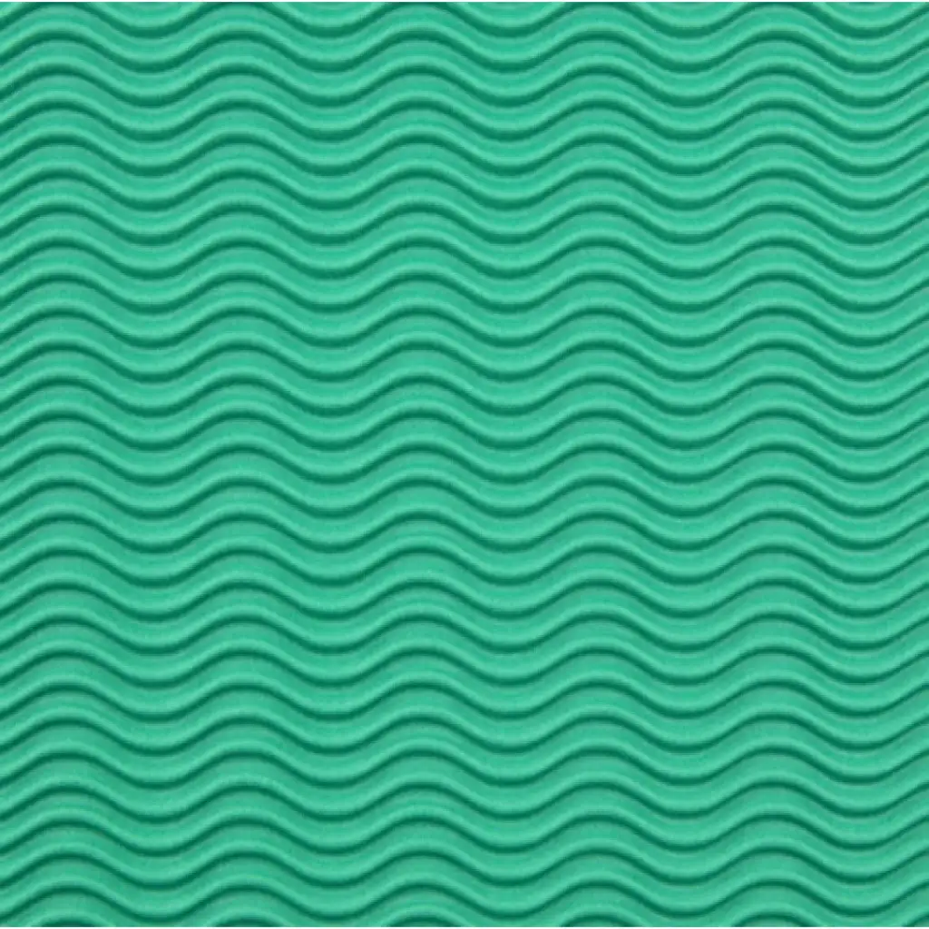 3D zelená vlnitá lepenka B2 50x70cm 1ks