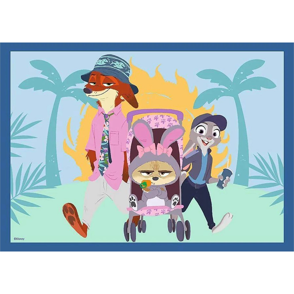 Zootropolis 2 – 4 v 1 35-48-54-70 dieliková puzzle – Trefl kép 3