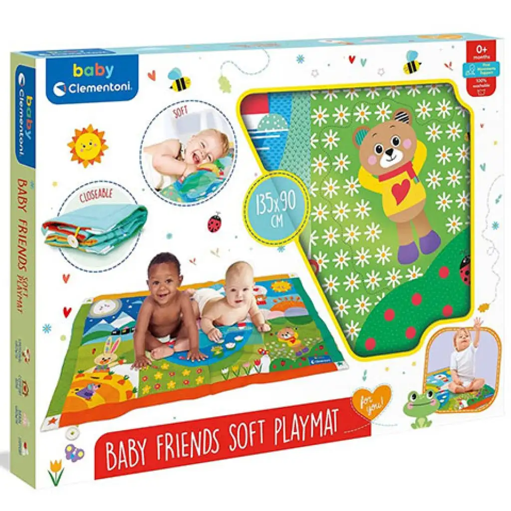 Zvieratká koberec na hranie 135x90cm - Clementoni baby