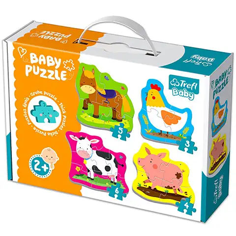 Zvieratká na farme baby puzzle set - Trefl kép 1