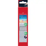 Faber-Castell: Grip színes ceruza készlet sötét felületre 6db-os