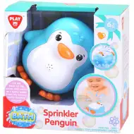 Playgo: Vizet spriccelő kék pingvin fürdőjáték