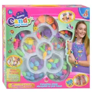 Candy PopBead: 105db-os Ékszerkészítő gyöngyszett színes gyöngyökkel, gyűrűkkel és kiegészítő elemekkel