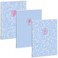 Ars Una: Soft Touch Skyblue Spring extra kapcsos vonalas füzet A/4