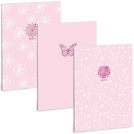 Ars Una: Soft Touch Pink Spring extra kapcsos sima füzet A/4