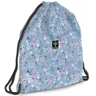 Ars Una: Pearl Blossom Blue virágos tinédzser tornazsák, sportzsák 37,5x46cm