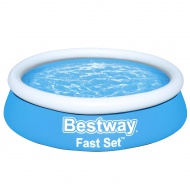 Bestway: Fast Set felfújható peremű gyűrűs medence 183x51cm