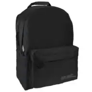 Must: Fekete Monochrome RipStop iskolatáska, hátizsák 32x17x42cm