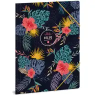 Aloha night virágmintás gumis dosszié A/4-es méretben