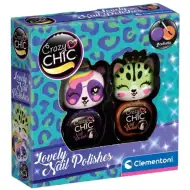 Crazy Chic: Lovely Nail körömlakk állatfigurás ecsetfejjel 2db-os szett - Clementoni