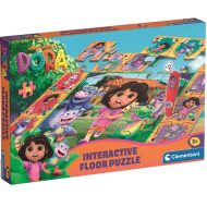 Dóra a felfedező interaktív 24db-os padló puzzle - Clementoni