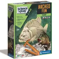 Science & Play: Piranha fluoreszkáló régészeti készlet - Clementoni