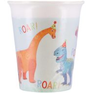 Dinó party papír pohár 8db-os szett 200ml