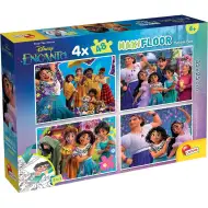 Disney Encanto 2 az 1-ben maxi 4x48db-os puzzle és színező 35x25cm - Lisciani