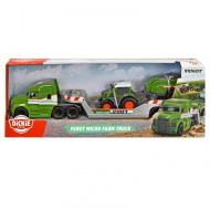 Micro szállító kamion Fendt traktorral és bálázóval - Dickie Toys