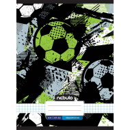 Nebulo: Tűzött kockás football labda mintás füzet 87-32 A/4