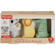 Fisher-Price: Wood Fa állatos rakosgató - Mattel