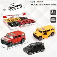 Hummer hátrahúzható fém autómodell több változatban 1/32