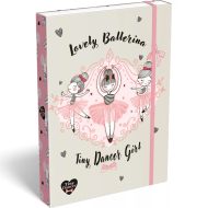 ICO: Lizzysuli Tiny Dancer Ballerina gumis füzetbox A/4