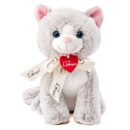 Jacqueline szürke cica plüssfigura 25cm - Lumpin