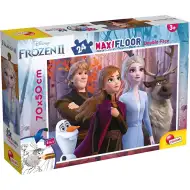 Jégvarázs főszereplői 2 az 1-ben maxi 24db-os puzzle és színező 70x50cm - Lisciani