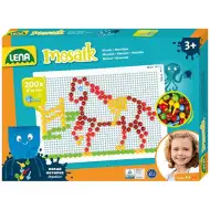 LENA: Mosaik Áttetsző pötyi kreatív szett 10mm 200db-os