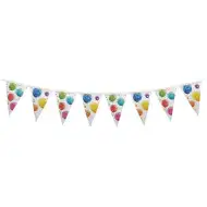 Lufi mintás újrahasznosítható party zászlófüzér 230cm