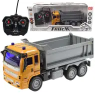 RC Távirányítós Építőipari teherautó fény effektekkel 27MHz 20cm többféle változatban 1db