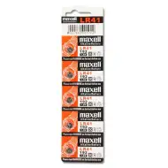 Maxell: Alkáli gombelem LR41 1.5V 10db-os bliszteses csomagolásban