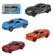 Die-Cast: Fém sportautó többféle változatban 1/64 1db