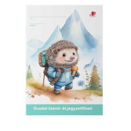 ICO: Süni Óvodai üzenő és jegyzetfüzet sündisznós A/5-ös 32 lapos
