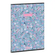 Ars Una: Pearl Blossom kék extra kapcsos vonalas füzet A/4