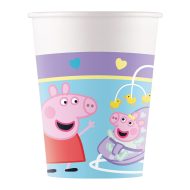 Peppa malac papír pohár 8db-os szett 200ml