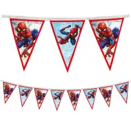 Pókember mintás újrahasznosítható party zászlófüzér 230cm