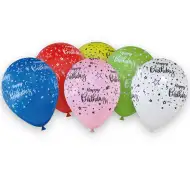 Happy Birthday feliratos lufik – 6 darabos szett