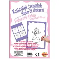 Rajzolni tanulok lányos fejlesztő tábla