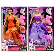 Sofia Fashion Show baba estélyi ruhában kiegészítőkkel 2 változatban