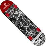 Utop fekete-fehér mintás gördeszka - Spartan
