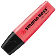 Stabilo: BOSS Original szövegkiemelő piros színben 2-5mm-es
