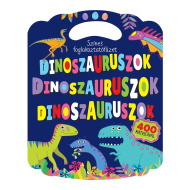 Színes foglalkoztatófüzet dinoszauruszokkal